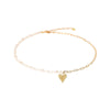 Mishky Necklaces Gold Pearly Heartsy Necklace