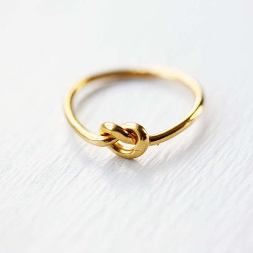 Diament Jewelry Ring Knot Ring - Gold