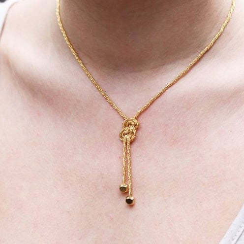 Diament Jewelry Necklace Gold Tassel Necklace