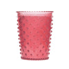 K. Hall Designs Candles Hibiscus Hobnail Glass Candle