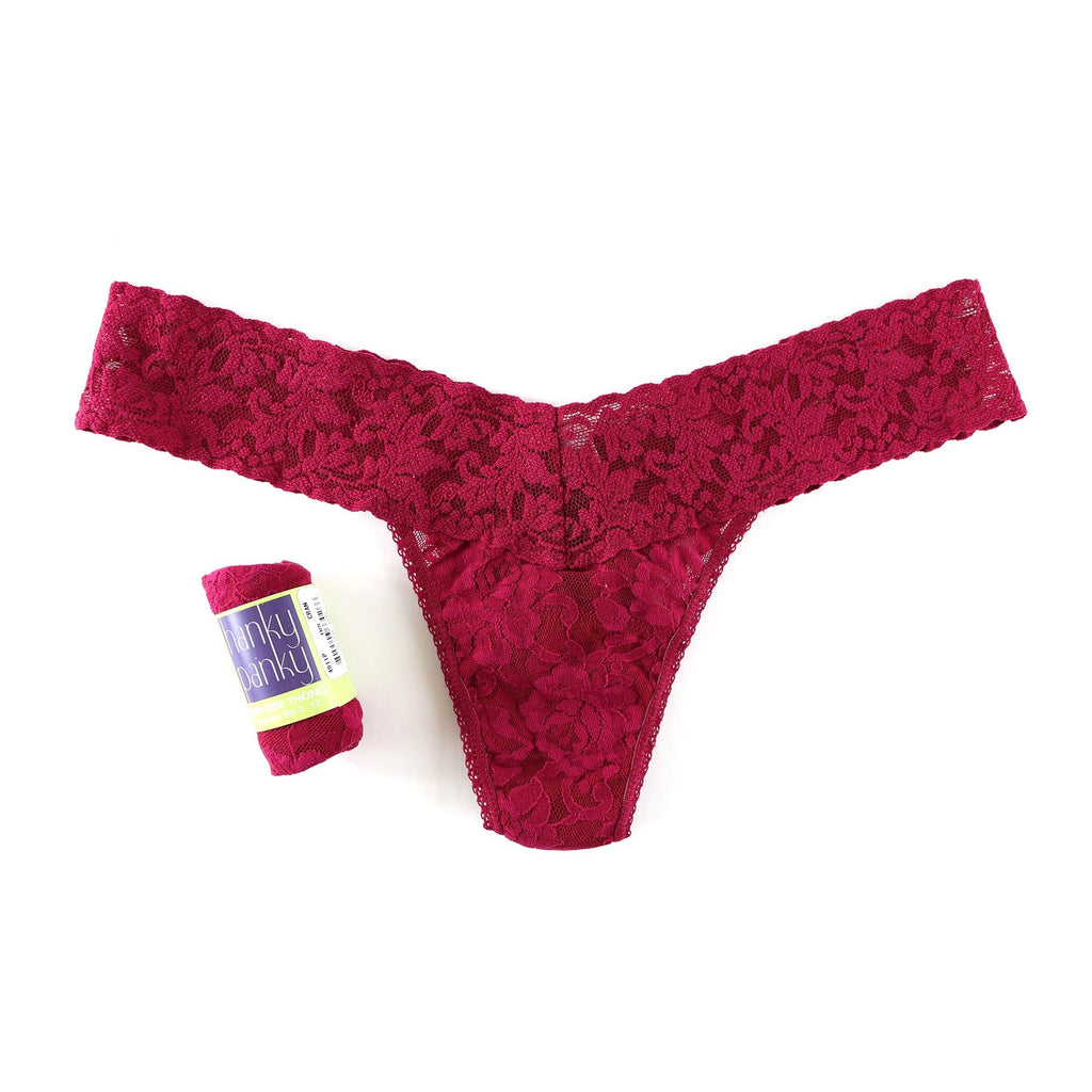 Hanky Panky Thong Cran Rolled Signature Lace Low Rise Thong
