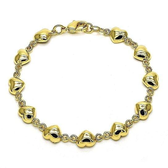 RM Gold Bracelet Gold Plated Heart Bracelet