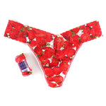 Hanky Panky Thong Red Wildflower Rolled Signature Lace Low Rise Thong