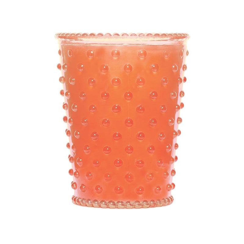 K. Hall Designs Candles Guava Hobnail Glass Candle
