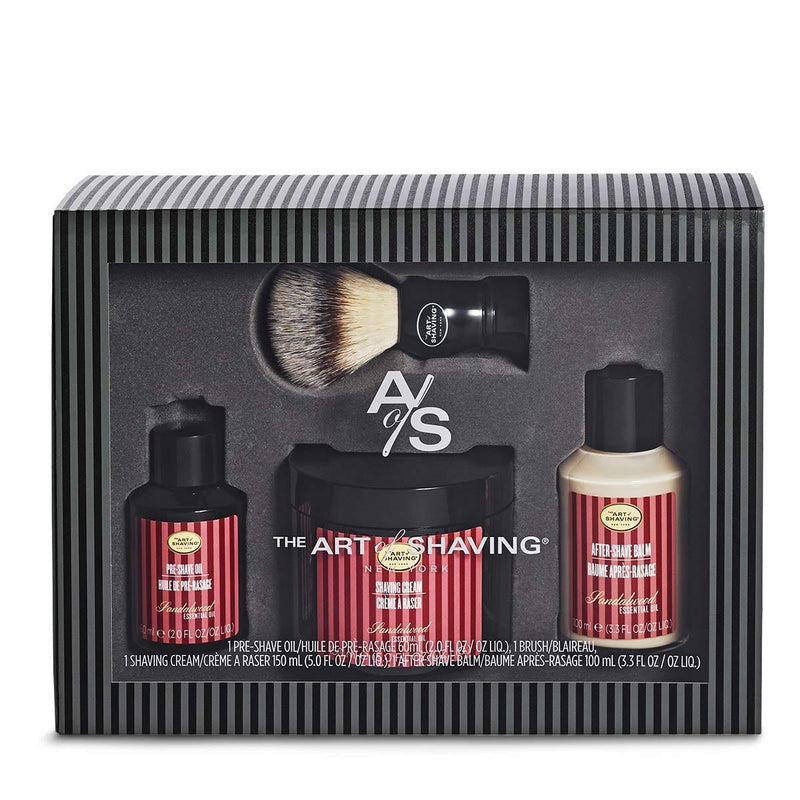The Art of Shaving After Shave Balm Full Size Kit with Brush - Sandalwood