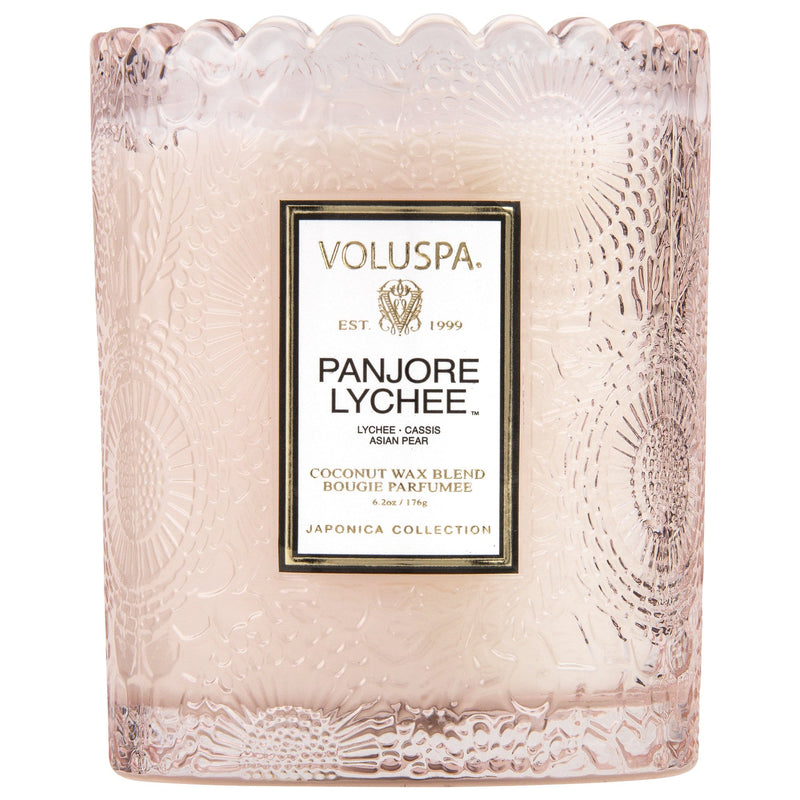Voluspa Candle Panjore Lychee Scalloped Edged Candle