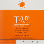 Tan Towel Self-Tanner 5 Towelettes - Total Body Tan Body Tan Towelettes Plus