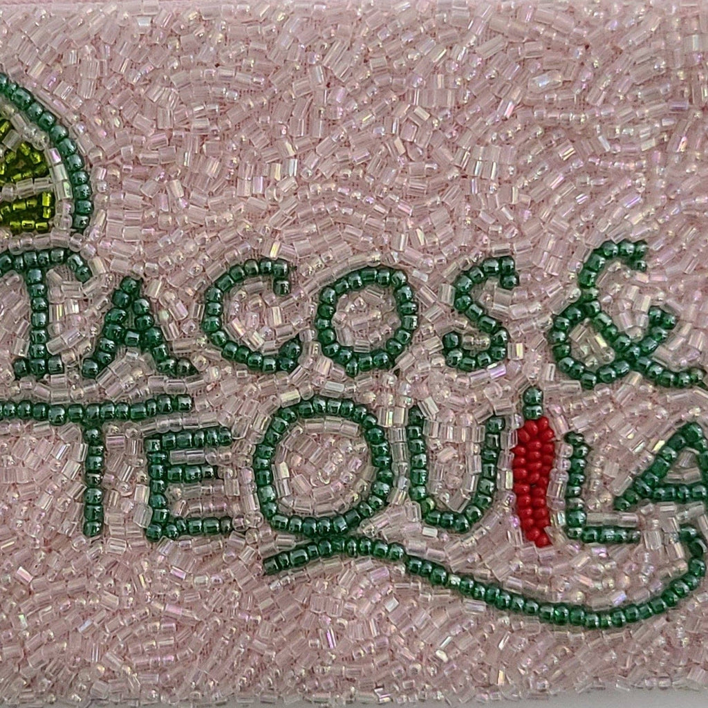 Tiana Designs Coin Purse Tacos & Tequila Beaded Coin Purse