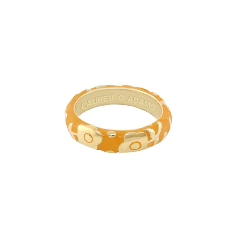 Lauren G Adams Rings 6 / Orange and Gold Flowers by Orly Stackable Ring