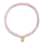 Satya Jewelry Bracelet Blessings of Love Hamsa Rose Quartz Gemstone Bracelet