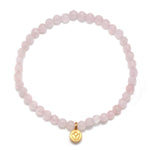 Satya Jewelry Bracelet Supported In Love Lotus Rose Quartz Gemstone Bracelet