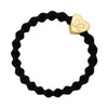 by Eloise LONDON Hair Band Black with Gold Heart Hairband with Charm
