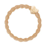 by Eloise LONDON Hair Band Metallic Sand with Gold Heart Hairband with Charm