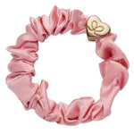 by Eloise LONDON Hair Band Silk Rose Scrunchie with Gold Heart Hairband with Charm