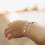 Danae Bracelet Gold Beaded Gemstone Bracelets - 4 Mm