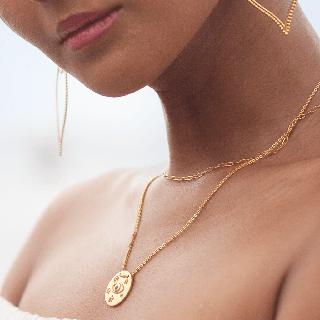 Satya Jewelry Necklace Watchful Guardian Gold Necklace