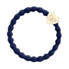 by Eloise LONDON Hair Band Navy with Gold Heart Hairband with Charm