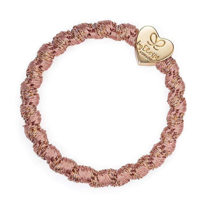 by Eloise LONDON Hair Band Woven Rose with Gold Heart Hairband with Charm