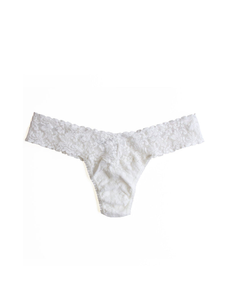 Hanky Panky Thong Marshmallow Rolled Signature Lace Low Rise Thong