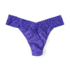 Hanky Panky Thong Wild Violet Purple Rolled Signature Lace Low Rise Thong