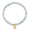 Satya Jewelry Bracelet Tranquil Journey Lotus Aquamarine Gemstone Bracelet