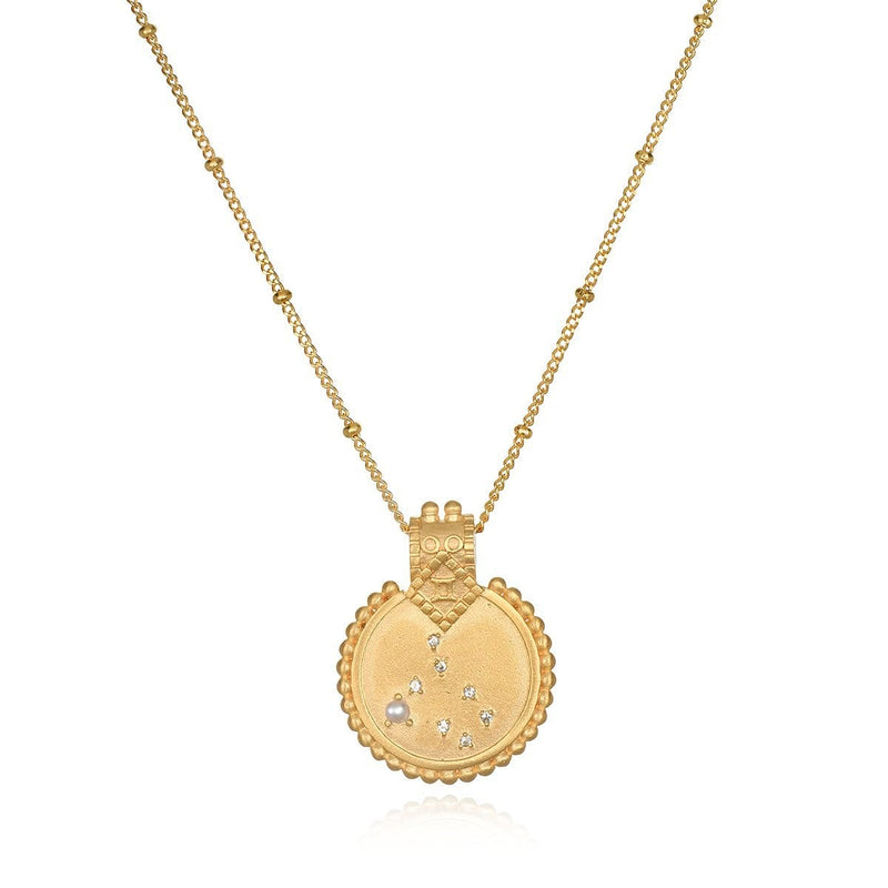 Satya Jewelry Necklace Mandala Zodiac Gold Necklace
