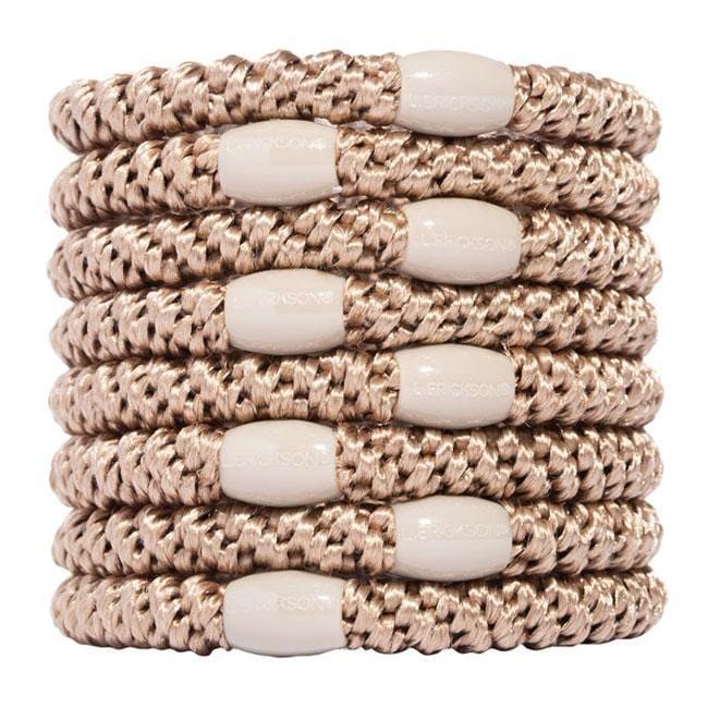 L. Erickson Hair Ties Ivory Grab & Go Ponytail Holders - Set of Eight