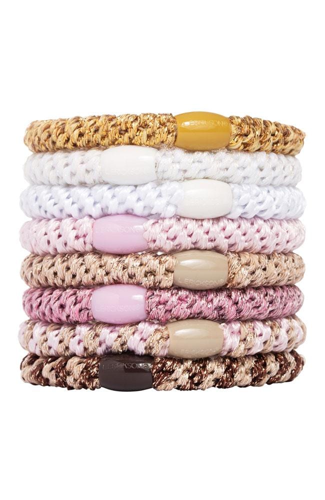 L. Erickson Hair Ties Ivory Grab & Go Ponytail Holders - Set of Eight