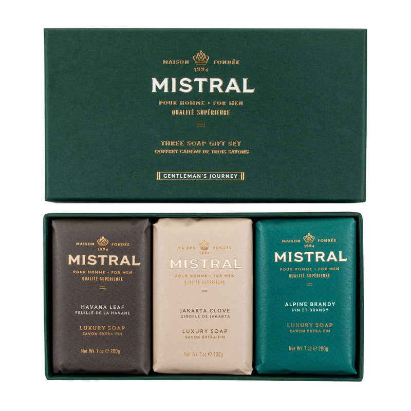 Mistral Bar Soap 3 Piece Bar Soap Gift Set