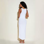 Cosabella Dress Molly Midi Henley Dress - White