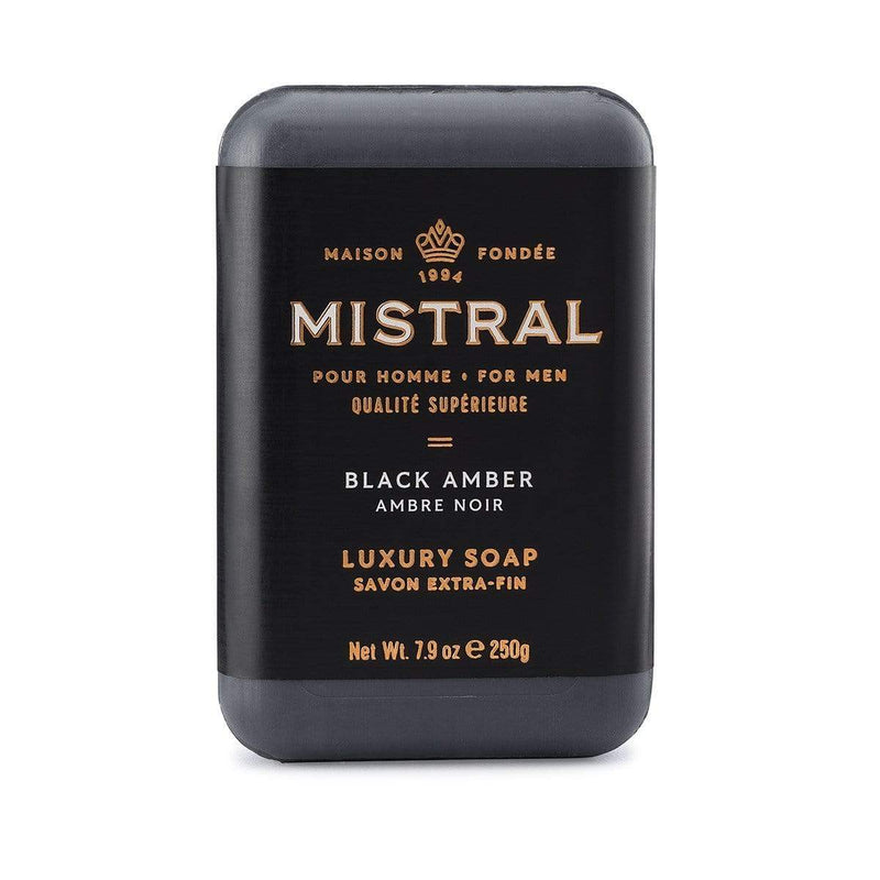 Mistral Soap Bar Black Amber Men's Bar Soap