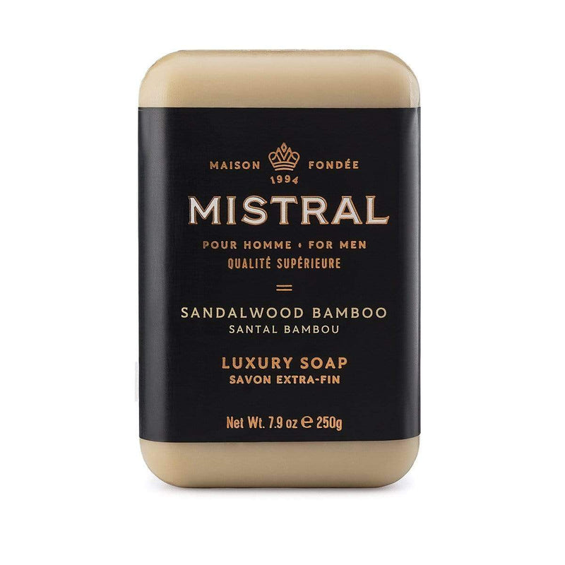 Mistral Soap Bar Sandalwood Bamboo Men's Bar Soap