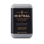 Mistral Soap Bar Silver Absinthe Men's Bar Soap