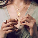 Satya Jewelry Earrings Book of Love Moon Locket Necklace