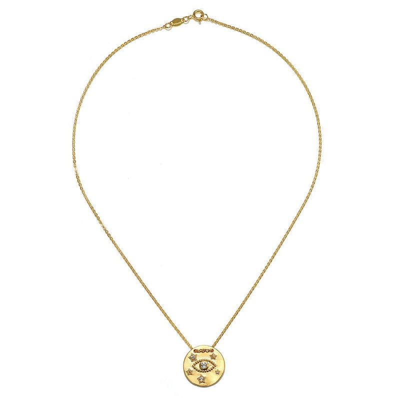 Satya Jewelry Necklace Watchful Guardian Gold Necklace