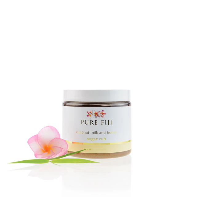Pure Fiji Sugar Scrub Coconut Milk and Honey Mini Coconut Sugar Scrub 2 oz