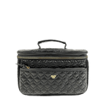 PurseN Beauty Case Midnight Quilted Classic Train Case