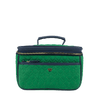 PurseN Beauty Case Emerald Quilted Classic Train Case