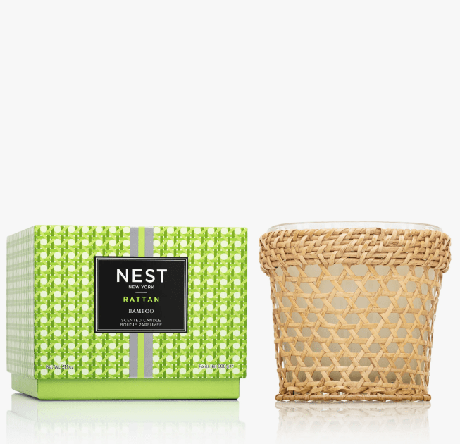 Nest Candle Rattan Bamboo 3-Wick Candle