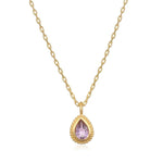 Satya Jewelry Necklace Amethyst Gemstone Gold Necklace