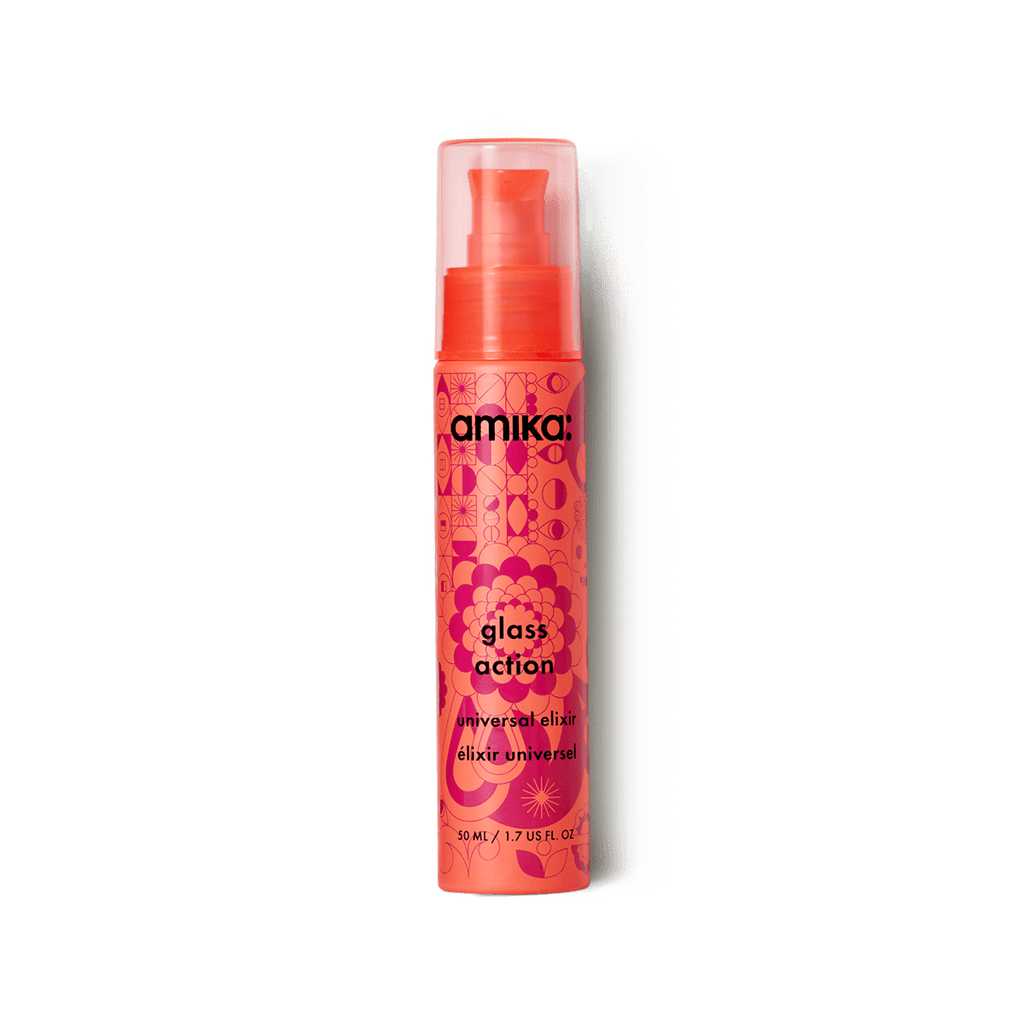 Amika Hair Oil glass action hydrating hair oil universal elixir