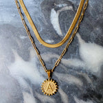 Ellison+Young Necklace Double Chain Initial Necklace