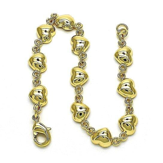 RM Gold Bracelet Gold Plated Heart Bracelet