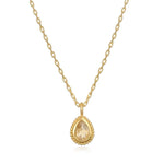 Satya Jewelry Necklace Citrine Gemstone Gold Necklace