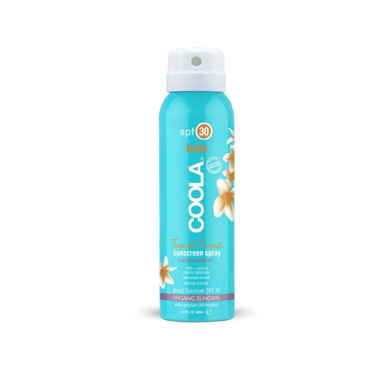 Coola Sunscreen 30 Travel Size Tropical Coconut Organic Sunscreen Spray