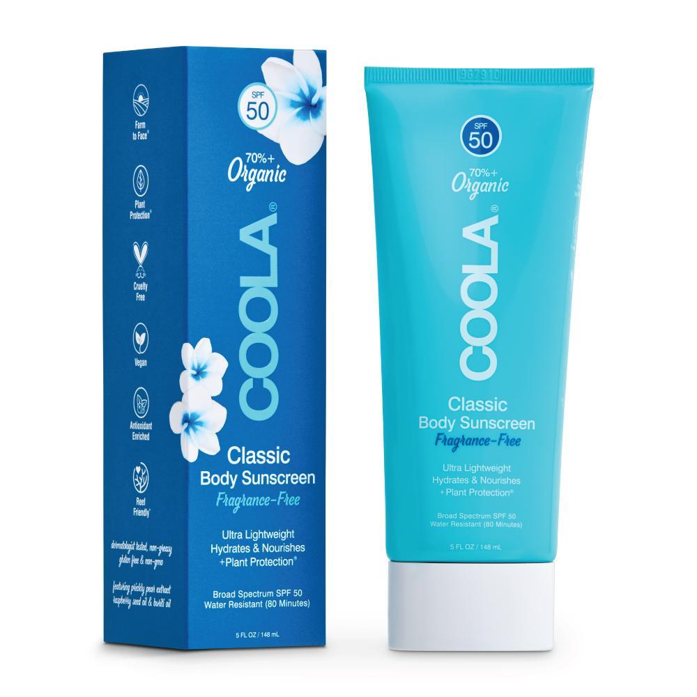 Coola Sunscreen Classic Body Organic Sunscreen Lotion SPF 50 - Fragrance-Free