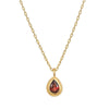Satya Jewelry Necklace Garnet Gemstone Gold Necklace