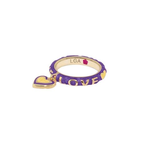 Lauren G Adams Rings 6 / Purple and Yellow Charming Stackable Ring