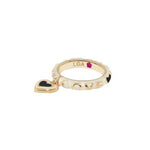 Lauren G Adams Rings 6 / White and Black Charming Stackable Ring