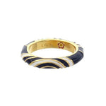 Lauren G Adams Rings 6 Petit Gateau Navy Wavy Stackable Ring